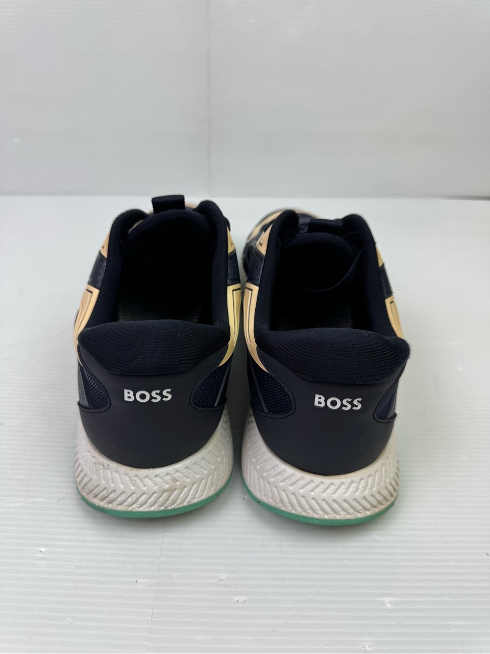 BOSS Hugo Boss Shoes Sneakers Men EU 45 US 11.5 Navy Blue 50493215 No Insoles - Picture 6 of 13